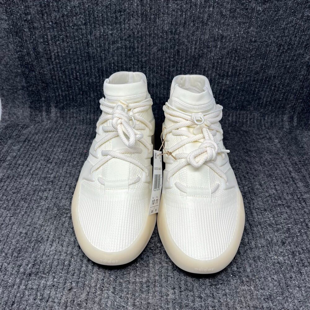 adidas White Cream High-Top Athletic Shoes. Worn once. No Box. - Picture 2 of 9